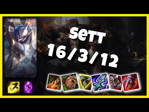 Sett vs Fiora TURKISH Challenger TOP (16/3/12) Gameplay Replay - Patch 10.23