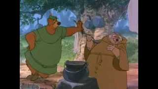 Robin Hood Little John meets Friar Tuck