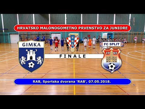 ZAVRŠNICA HMNL JUNIORI - FINALE: ZAGREB GIMKA - SPLIT TOMMY, RAB 07.05.2018.