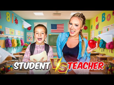 TEACHER 📚🍎 VS STUDENT ✏️🏫 BACK TO SCHOOL SHOPPING CHALLENGE @agset211 #school #shopping #trend #fun