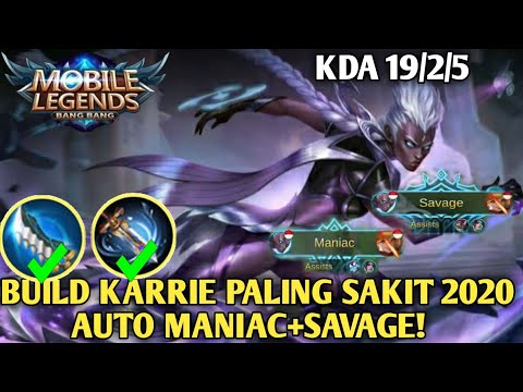 TERBARU BUILD KARRIE TERSAKIT 2020 - BUILD TOP 1 GLOBAL - MOBILE LEGENDS INDONESIA