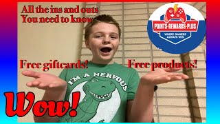 Points Rewards Plus program||walkthrough tutorial//Get FREE products/Giftcards and more!
