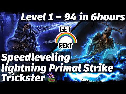 [HC] Grim Dawn Speedleveling - Trickster, lightning Primal Strike - Level 1 to 94 in 6 hours