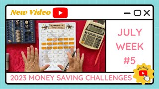 Budgeting Money Savings Challenges - July Week #5 - TracEy Monster Savings on Etsy