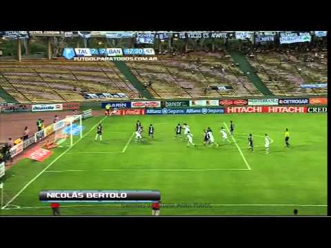 Gol de Bertolo. Talleres 2 - Banfield 2. Torneo Primera B Nacional. Fútbol Para Todos.