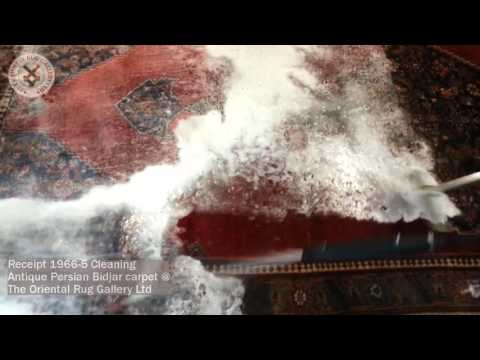 Cleaning Antique Persian Bidjar carpet
