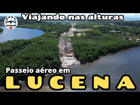 Voo pelo município de Lucena mostrando como está a obra da segunda ponte do projeto PONTE DO FUTURO
