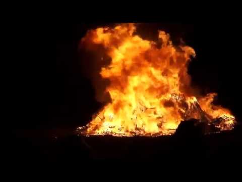 GRAND FEU D'EGHEZEE. EN BELGIQUE. LE 22/03/2019.