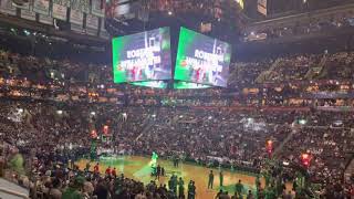 Download the video "Fire alarm goes off in the middle of the Celtics pregame introduction 🚨"