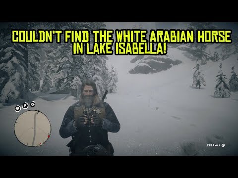 Couldn't find the white Arabian horse at Lake Isabella - Red Dead Redemption 2