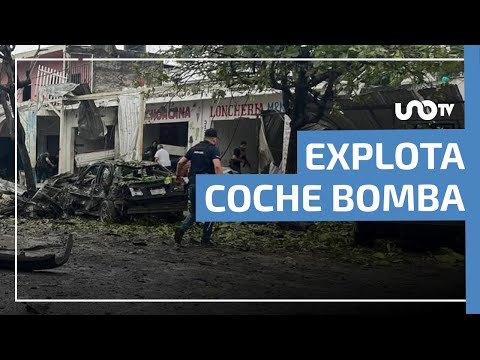 Explota “coche bomba” afuera de comandancia de la policía comunitaria de Coahuayana, Michoacán
