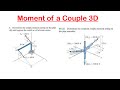 🔺20 - Moment of a Couple 3D: Example 1 - 2
