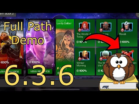 Full Run Through of 6.3.6 Footsteps from Darkness - Easy Path - 2024 - MCOC