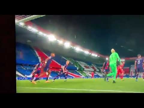 Psg receive foul play as Keylor Navas pushes Leandro Paredes...