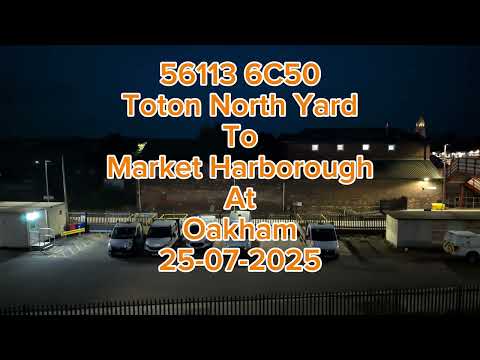 Colas Rail 56113 6C50 Toton North Yard to Market Harborough at Oakham 25-7-25 #fyp #class56 #colas