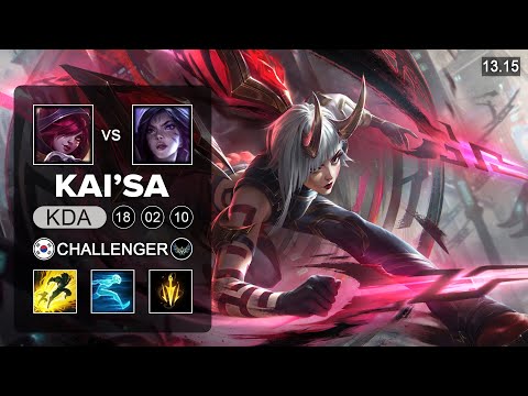 Kai'Sa vs Xayah ADC - KR Challenger - Patch 13.15 Season 13