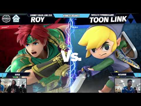 Gwinnett Brawl June 2019 - Hyper(Roy) VS Masamune(Toon Link) - W. Round 4