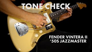 Video thumbnail for TONE CHECK: Fender Vintera II 50s Jazzmaster Guitar Demo | Cream City Music by Cream City Music