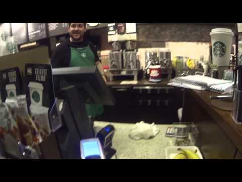 Starbucks Canada free fillup day. Does this constitute abuse? Video