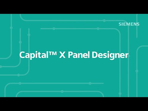 Capital X Panel Designer, Siemens' cloud-native electrical CAD software