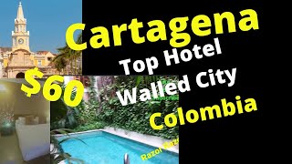 Cartagena Hotel Room Near ClockTower & Bars  | Walled city| Cartagena |Hotel Don Pedro de Heredia