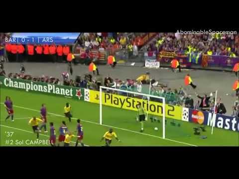 Sol Campbell's Headed Goal - 2006 Champions League Final