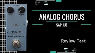 Video thumbnail for Review Test | Saphue/Naomi/Kmise - Analog Chorus by Juan Pablo Barrientos