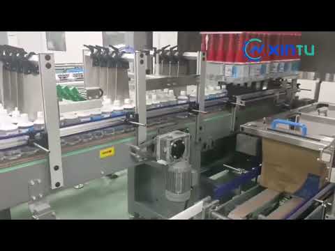 Automatic top load case packer for Bottled Sterilizer|case packing line for Sterilizer bottles