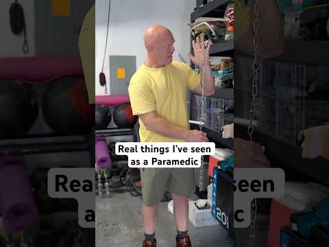 Real things I’ve seen as a Paramedic. Yes there was a chain and yes it was very stuck.  #ems #chain