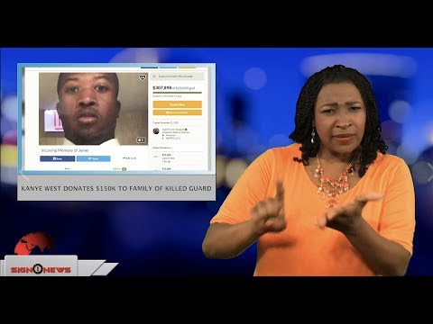 Kanye West donates $150k to family of killed guard (ASL - 11.18.18)