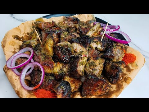 Tasty Cameroonian Grilled Pork Recipe, Steetfood made easy at home. You won't stop eating it!