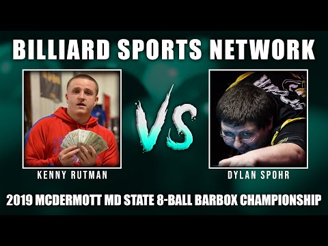 Match 1: Russian Kenny vs Dylan Spohr - 2019 McDermott MD State 8-Ball Barbox Championship