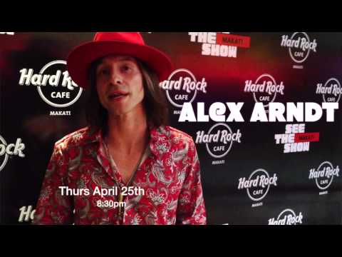 Alex Arndt performs Hard Rock Cafe in Manila, Philippines