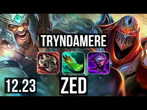 TRYNDA vs ZED (MID) | 8 solo kills, 1200+ games, 23/4/8, Legendary | EUW Master | 12.23