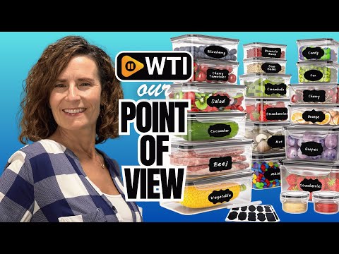 40 PCS Plastic Food Storage Containers with Lids Airtight - WTI product video review