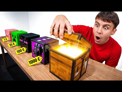 1€ VS 1000€ Minecraft Mystery Box!