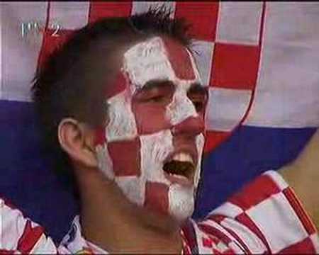 Croatian Anthem sung before Croatia - Brasil match