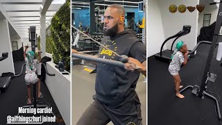 LeBron Has Daughter Zhuri James Exhausted After Workout Session!