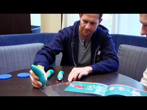 3D rašiklis 3Doodler Start+ su užpildų rinkiniu video