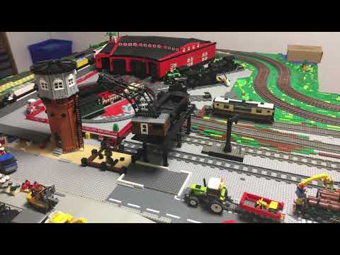 Dietmar´s Brick-World (14), Zugstrecke Teil 5, Weichen und Schienen verbaut