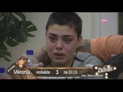 Zadruga - Mina Vrbaški plače zbog Jelene Golubović - 23.11.2017.