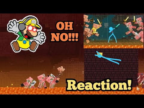 OH NOOOOOOO!!! || The Piglin War - Animation vs. Minecraft Shorts Ep 20 Reaction!!!