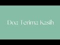 NOSSTRESS - DOA TERIMA KASIH - OFFICIAL VIDEO LYRIC