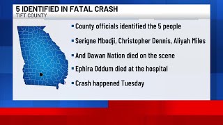 5 victims identified in deadly Tift County I-75 crash
