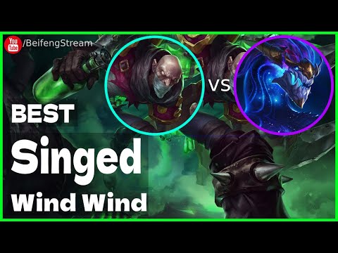 🛑 Wind Wind Singed vs Aurelion Sol (2000 LP Singed OTP) - Wind Wind (小风风c) Singed Guide