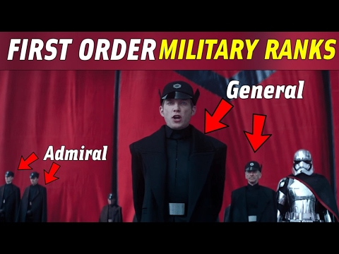 All First Order Ranks and Insignias