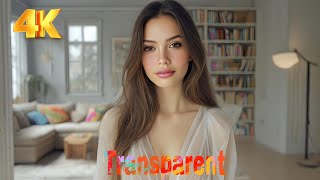 Download lagu [4K USA] Transparent Miss Angel Lookbook Try-On Haul #33 mp3