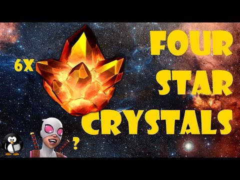 Four Star Crystal Opening, 6 Crystals - Marvel Contest of Champions