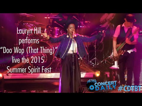 Thumbnail for Lauryn Hill performs "Doo Wop (That Thing)" live; 2015 Summer Spirit Fest #CDTBT by doo wop at