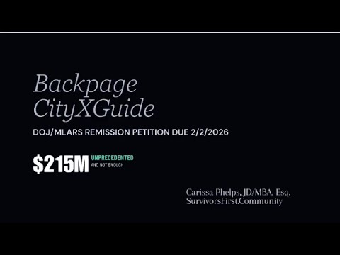 Backpage Corpus